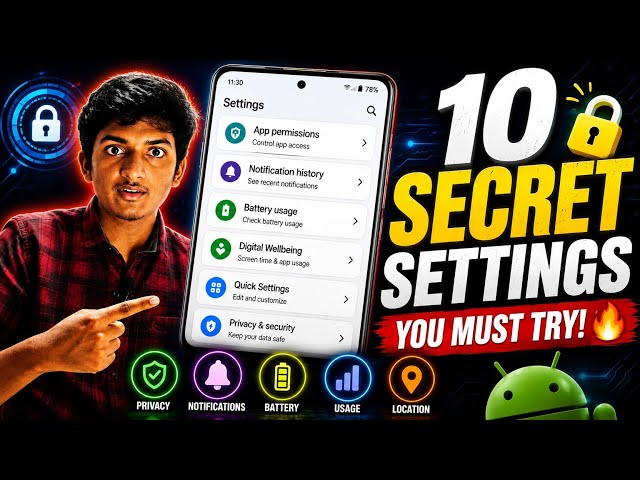10 Secret Android Settings You MUST Know 🔥 | Hidden Android Features 2026