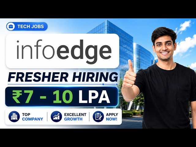🔥 Info Edge Off-Campus Hiring | SDET Engineer + Java Developer | Freshers Apply