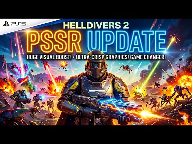 Helldivers 2 PSSR update ps5 pro gameplay (no commentary)