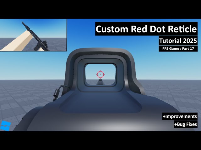 How to make Custom Red Dot Reticle Sights in Roblox Studio | Tutorial
