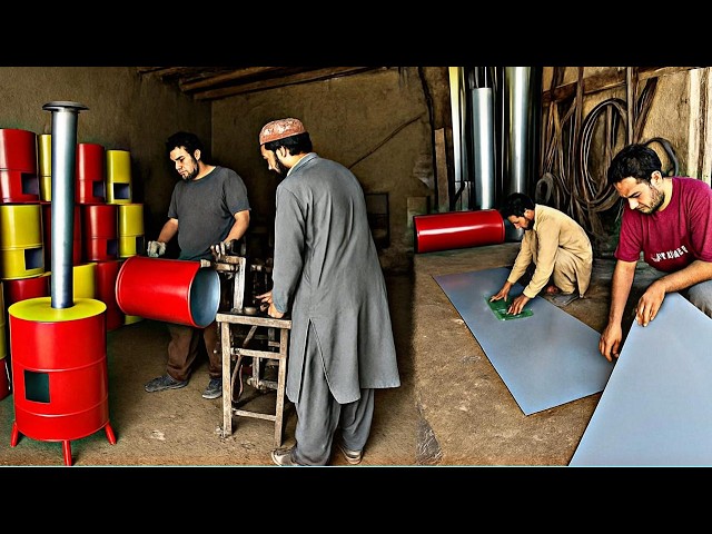 Traditional Metal Stove Making Workshop. In Afghanistan Local Workshop