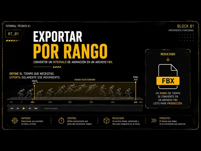 Diseño de Movimiento | Tutorial Técnico 01 | Exportar por Rango de Tiempo (FBX)