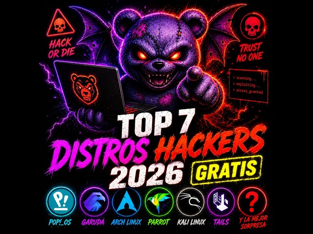 las 7 MEJORES DISTROS HACKERS de este 2026 💀