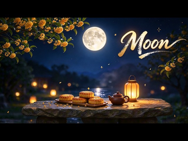 [432Hz Autumn Moon Meditation] Osmanthus Bloom & Mid-Autumn Calm: Deep Sleep, Anxiety Relief & Peace
