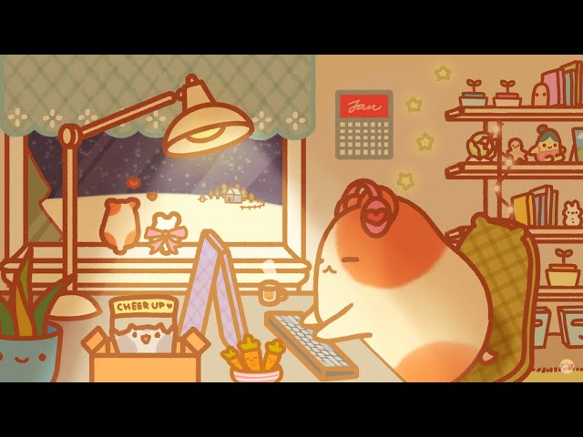 Hammy Lends You Braincells! [ 1HR cute study lofi mix ]