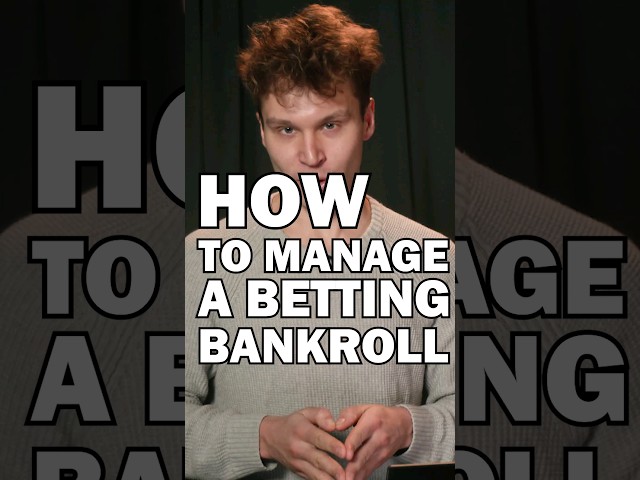 The best way to manage your betting bankroll | Turn sports betting into investing