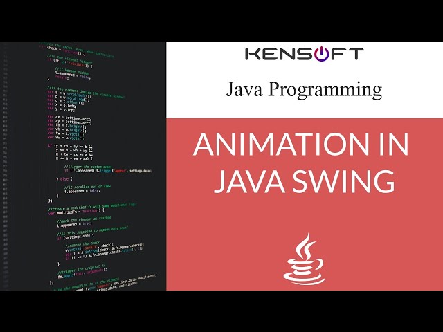 Java Tutorial: Animation in Java Swing