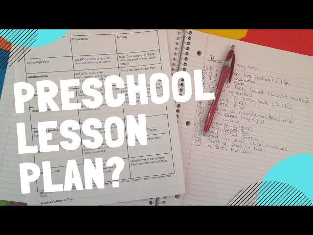 How to Create A Preschool Lesson Plan in 7 minutes?