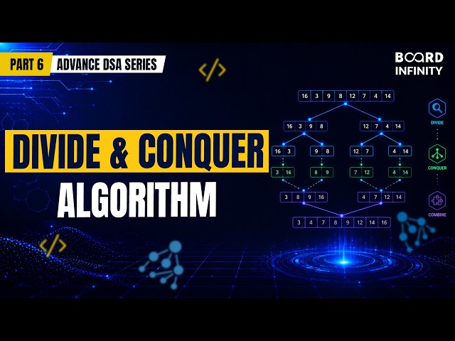 Divide & Conquer Explained  | The Algorithm Behind Databases & Git | Advanced DSA Series Part 6