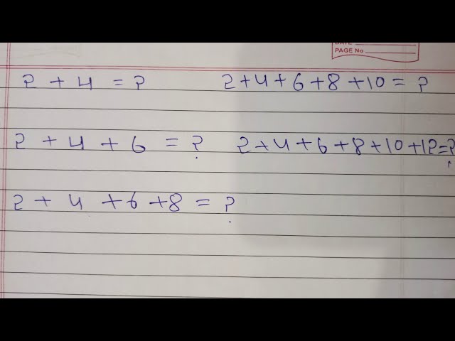 Find the sum of even number#mathlovers#tricks#custom #math#q3#chapterno6