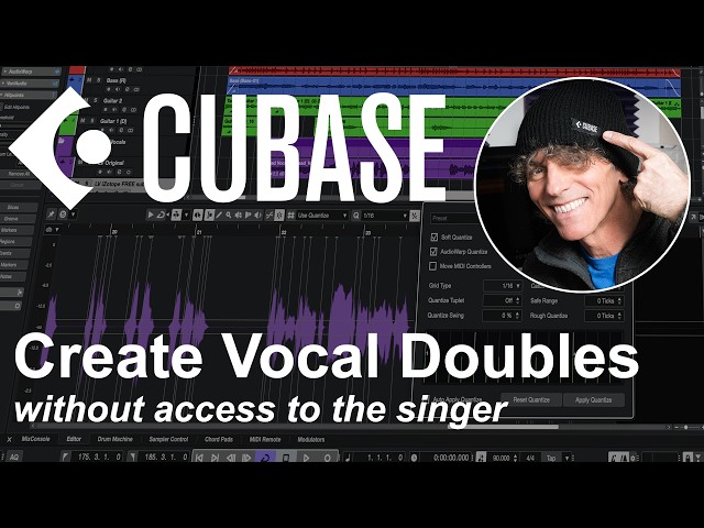 Create Vocal Doubles from just the original lead vocal in Cubase Pro, Artist & Elements