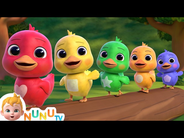 Five Little Ducks | Animals For Kids | NuNu Tv Nursery Rhymes & Kids Songs