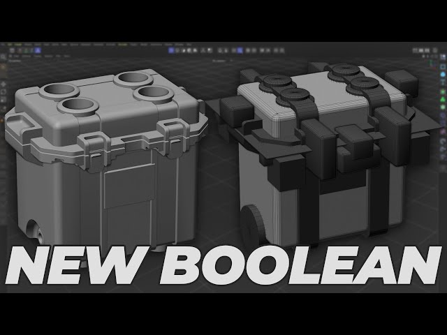 New Boolean Workflow in Cinema 4D