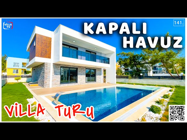 KAPALI HAVUZ'lu Tek Müstakil Özel Havuzlu Satılık Villa Turu Kuşadası Soğucak mah.
