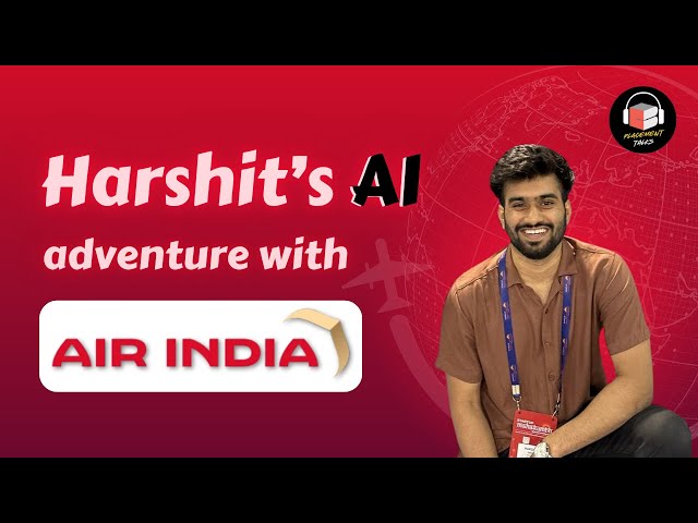 ✈ Flying High with AI | Harshit's journey to AI | Placement-talk with Abhishek sir | CodingBlocks
