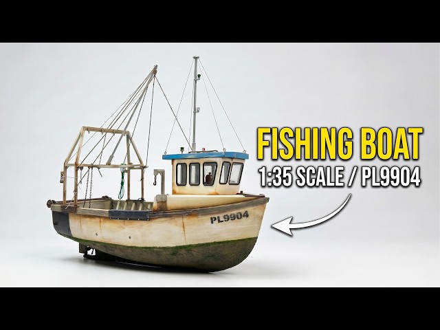 Building a Fishing Trawler | From Wooden Planks to Finished Model