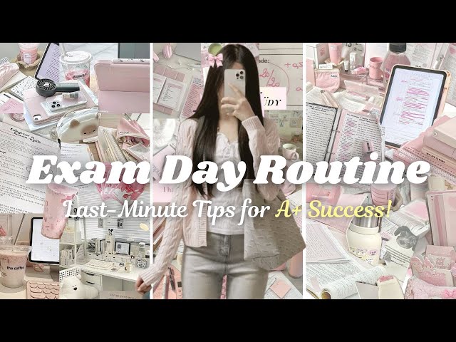 Exam Routine for A+ | Secret Last-Minute Study Tips🎓