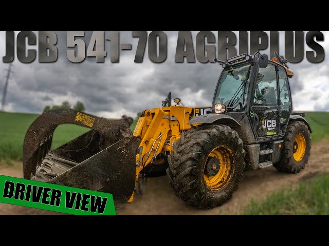 JCB 541-70 AgriPlus - Working with manure | GoPro/driver view