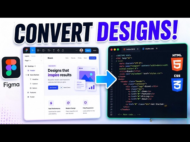 How to Convert Figma Designs to HTML and CSS for Free (Quick & Easy)