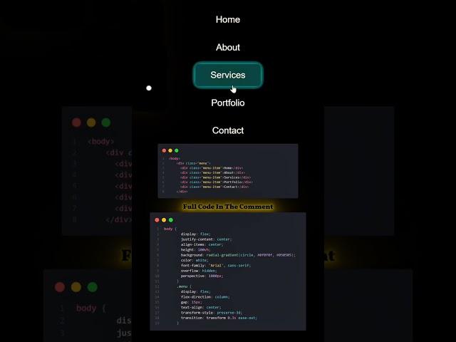 animated navbar hover #css
