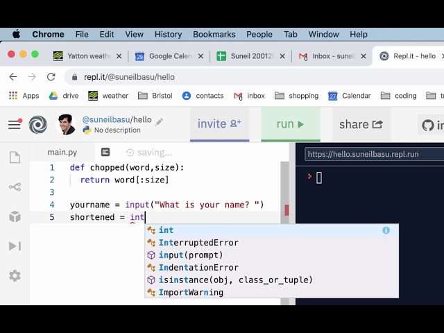 python function with two parameters