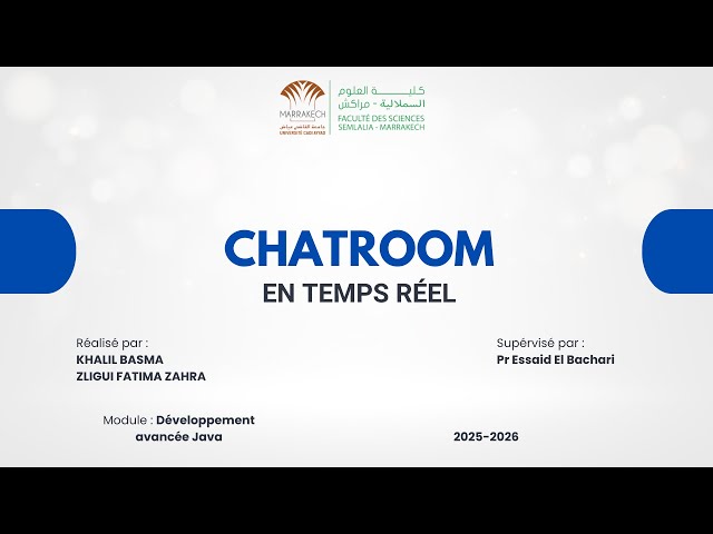 Projet de fin du module:Mise en ouvre d'une Apps de ChatRoom avec Java et WebSocket |ft.@KhalilBasma