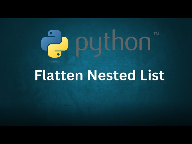 Python Interview Flatten list | 2025