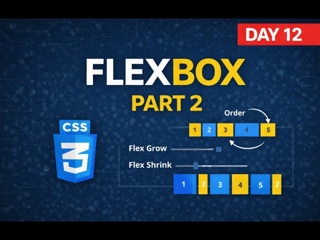 Live Class 12 Flex Box Part 2 #mernstack  #coding