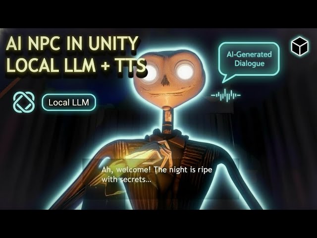 Build a Talking AI NPC in Unity (Local LLM + TTS) Tutorial