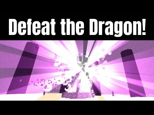 How To Defeat The Ender Dragon in Minecraft Bedrock!
