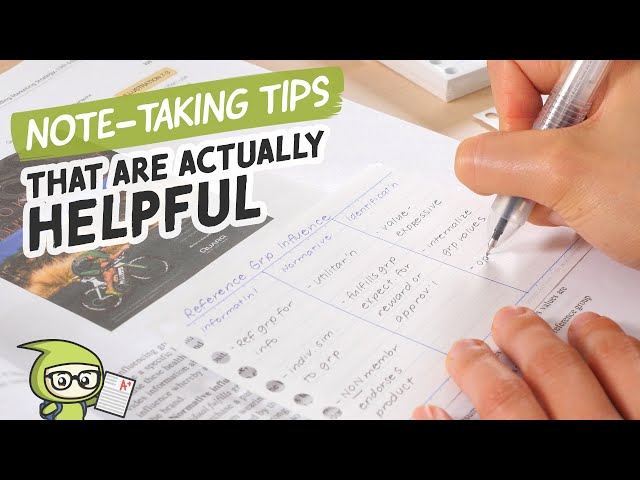 Note-Taking Tips That Are Actually Helpful 📝