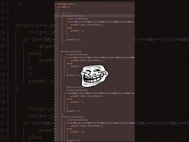 C Program to Print Star Pattern | Happy New Year 2026 🎉 | Nested Loop in C #cprogramming