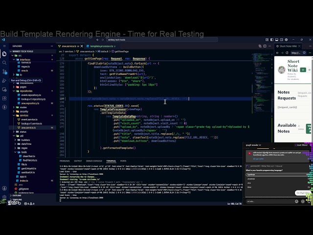 Live Coding my own hobby project | Typescript