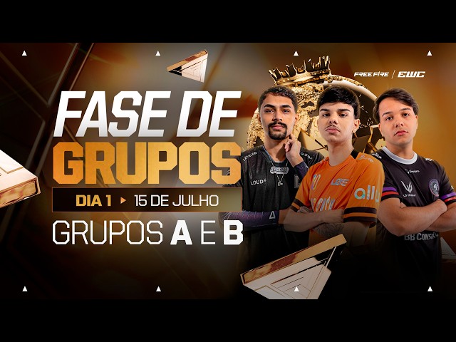 COMPLETO: FREE FIRE NA COPA DO MUNDO DE ESPORTS - EWC 🏆 FASE DE GRUPOS - DIA 1