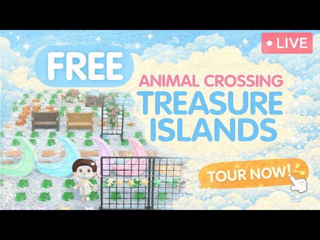 48X ANIMAL CROSSING Treasure Island | !Find !Villager !Rules ~ Cozy Lofi