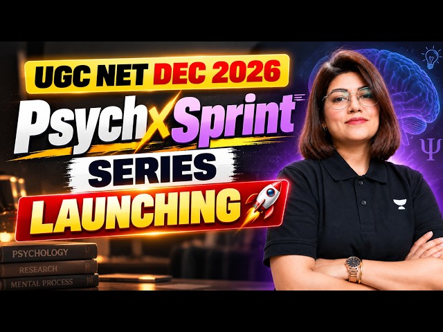 UGC NET Series Launch | PsychxSprint for Psychology | by Hafsa Mam