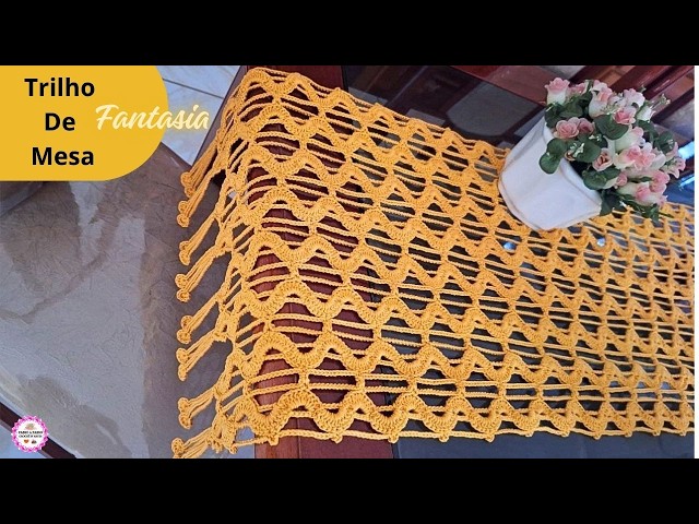 FANCY CROCHET TABLE RUNNER PART 2 STEP-BY-STEP/EASY CROCHET-LEARN TO CROCHET FROM SCRATCH