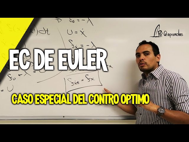 Euler Equation as a Special Case of Optimal Control