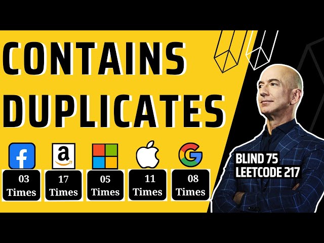 Contains Duplicate | LeetCode 217 (Easy)