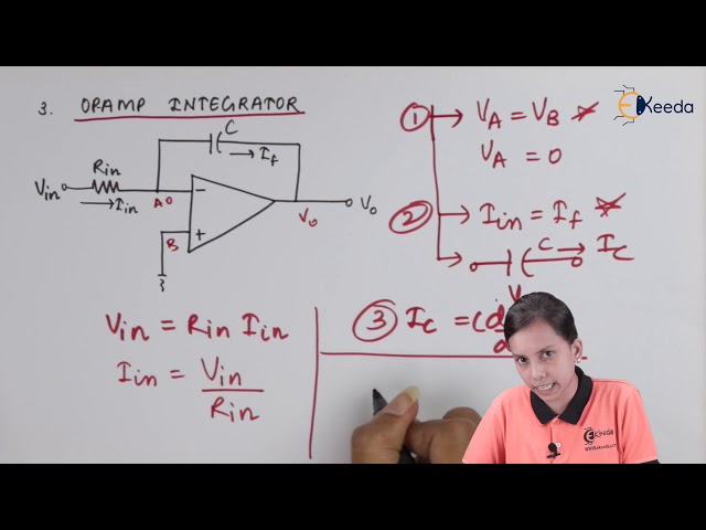 OPAmp Integrator - Operational Amplifiers - Application of Electronics Class 12