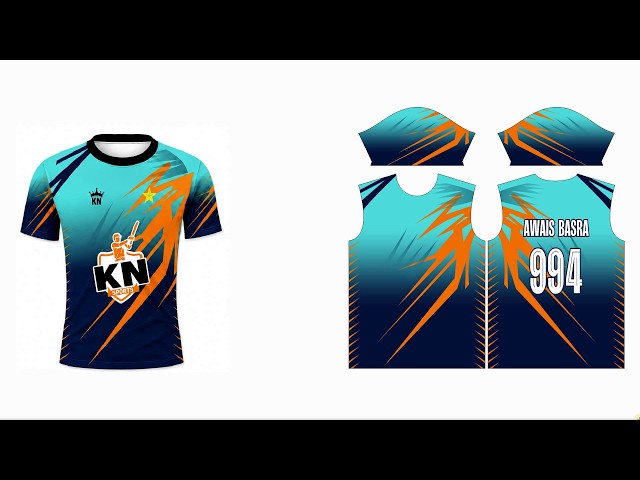 How To Make Sublimation T-Shirts Design And Pattern Fitting In Coreldraw | Awais Graphics