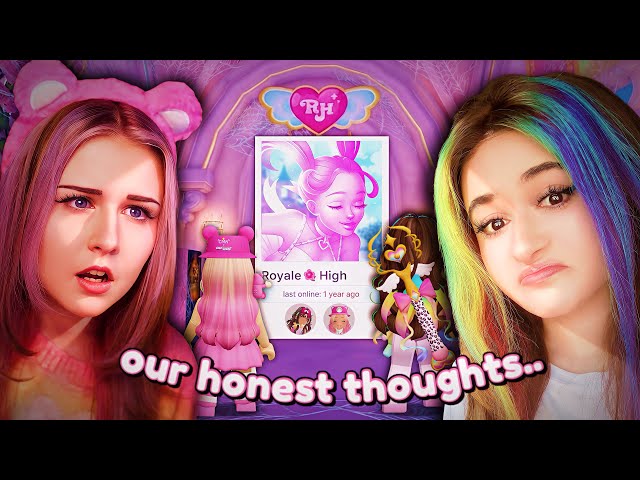 Me & MY SISTER @callmehhaley REVISITED ROYALE HIGH After a YEAR... *heres our thoughts cuz wow*