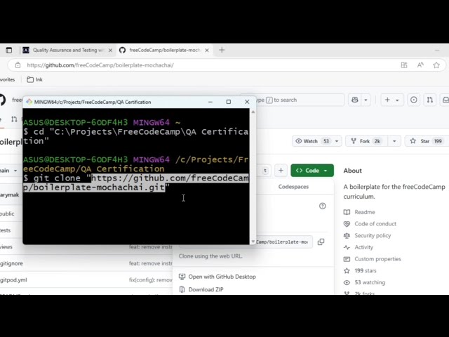Clone GitHub Repo Locally 2025 | Quick Tutorial | FreeCodeCamp QA Certification