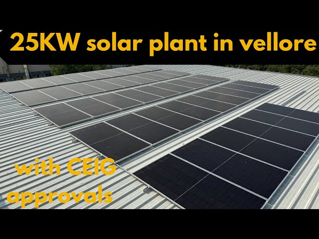25KW Solar plant for Shoe manufacturing company.75,000 EB bill was reduced for manufacturing company