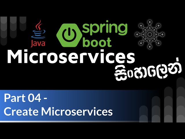 Java Spring Boot Microservices Sinhala - Part 4 - Create Microservices | Microservices සිංහලෙන්