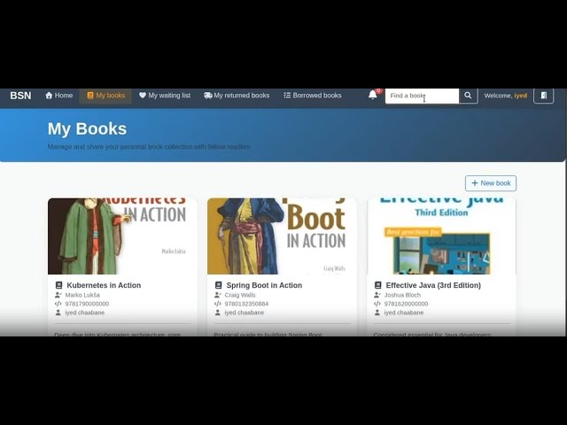 Book Social Network - Full Stack Spring Boot & Angular Application | Live Demo