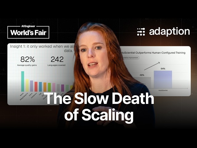 Adaption Labs: Gradient-Free Continual Learning — Sara Hooker, Adaption