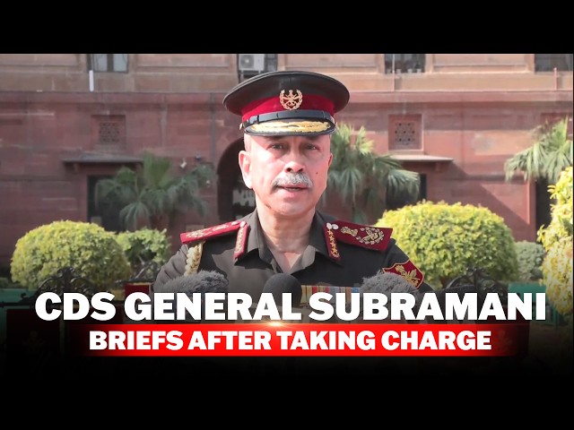 "Jointness, Self-Reliance Key to India's Security": CDS General NS Raja Subramani | India | Defence