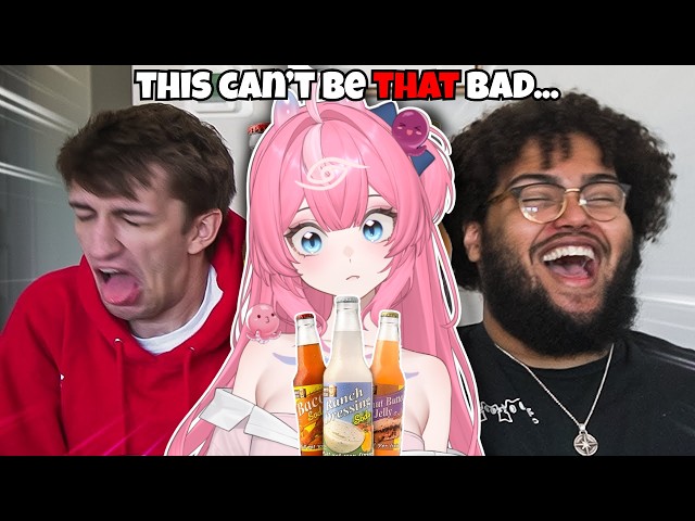 HOW BAD CAN IT BE?! | | Grizzy Disgusting Soda Challenge Vtuber React