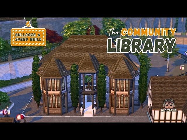 I Re-Built The Community Library From The Ground Up | The Sims 4 Speed Build